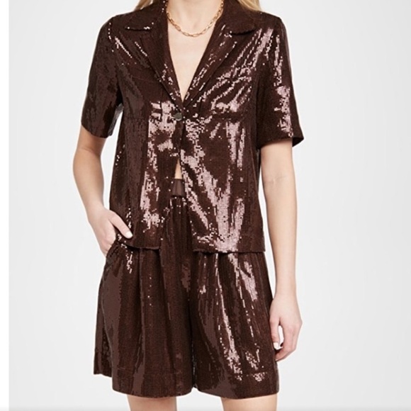 Staud Carey Metallic Top - Picture 4 of 11